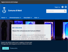 Tablet Screenshot of comune.belvi.nu.it